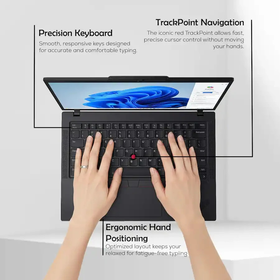 Lenovo ThinkPad T14, 14.0-Inch Laptop, with Intel Ultra 7-255U, Windows 11 Pro