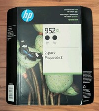 HP 952XL Black Ink Cartridge 2 Pack N9K29BN EXP 08/2026