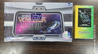 SkyBox Star Trek Voyager Season 1 Series 2 Trading Box plus Search for spock set