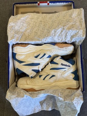 Vintage! 1993 Reebok Pump D-Time white blue size 11 Dee Brown basketball shoe  