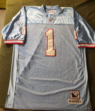 Mitchell & Ness 1993 Throwback Warren Moon #1 Houston Oilers Jersey Men's Sz 58