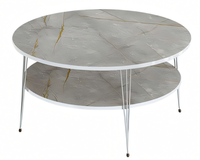 Moderner Grauer Couchtisch Aus Holz Mit Stilvollem Design