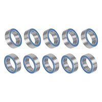 MR128-2RS Kugellager Z2 8X12X3,5Mm Chromstahl, Blaue Dichtung, 10 StüCk