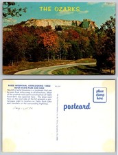 Postal de colección Ozarks Baird Mountain Table Rock State Park presa cantera años 70