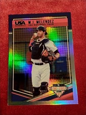 2018 Panini Stars & Stripes #86 M.J. Melendez RC - Green SSP 🔥 5/5 - 18U N Team