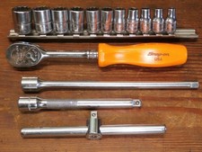 Snap-on 15 Pc. 1/4" METRIC 12 Pt. TMMD Socket Set TML836 Ratchet