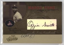 2005 Playoff Absolute Memorabilia Marks of Fame Signatures Ozzie Smith Auto 0l2