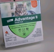Elanco Advantage II for Small Cats 5-9 Lbs - 4 Doses - Genuine EPA APPROVED