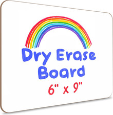 Small White Board Dry Erase Mini Whiteboard 6X9 Inch Small Dry Erase Board Marke