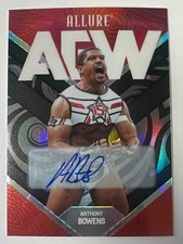Anthony Bowens 2026 Upper Deck Allure AEW #4 Auto Red Rainbow