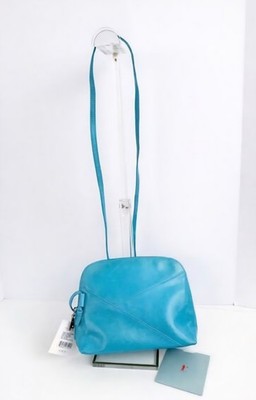 Hobo Jacie Blue Geometric Shoulder Bag with Zip Closure and Inner Pockets