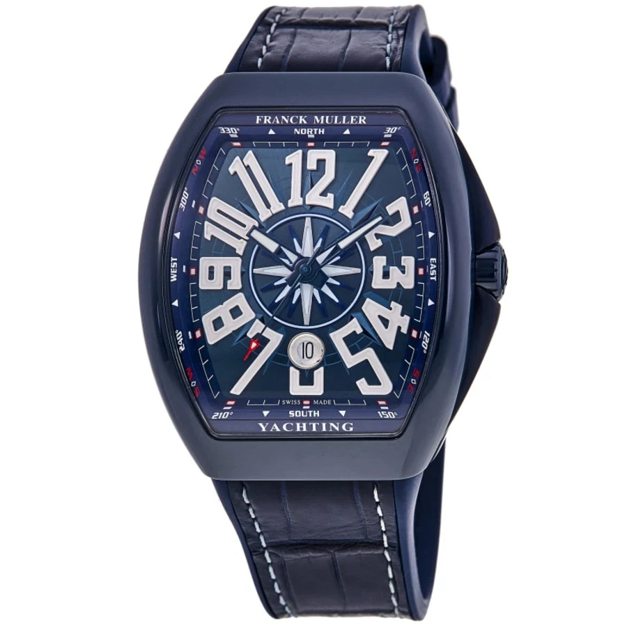 New Franck Muller Vanguard Yachting Ceramic Men's Watch V45SCDTYACHTCRBLW-C