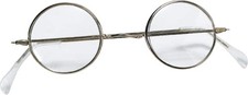 Round Santa Glasses Old Man 100th Fancy Dress Up Halloween Costume Accessory