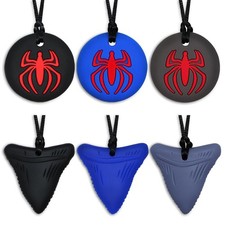 6 Pack Chew Necklaces for Kids, Sensory Chewy Necklaces for Autism  ADHD