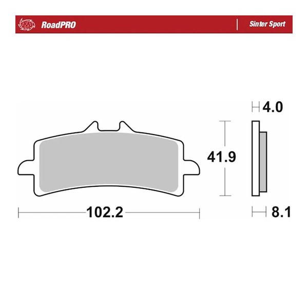 Moto-Master Bremsbelag Roadpro Sinter (FüR: Ducati Xdiavel S Abs 1260 Ga 16-20 )-image