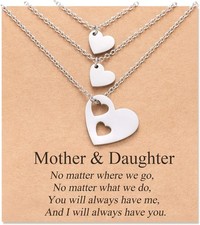 MANVEN Mother Daughter Necklace Set for 2/3 Mothers Day Gifts Mom...