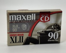 Maxell XLII 90 High Bias Blank Audio Cassette IEC Type II New Sealed