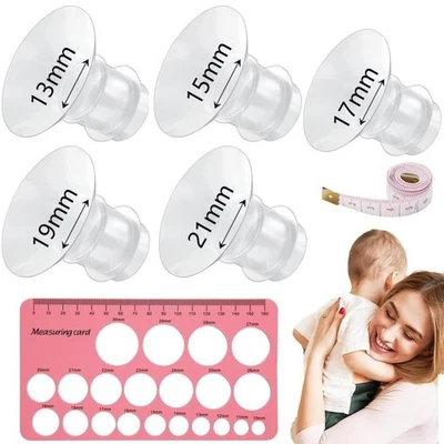 Silicone Flange Insert 13/15/17/19/21mm, Compatible with Medela, Willow, Momcozy - image 1 of 4