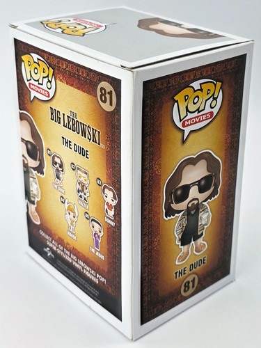 Funko Pop Movies The Big Lebowski The Dude #81 Voltato NUOVO IN SCATOLA con PROTETTORE - Foto 2 di 2