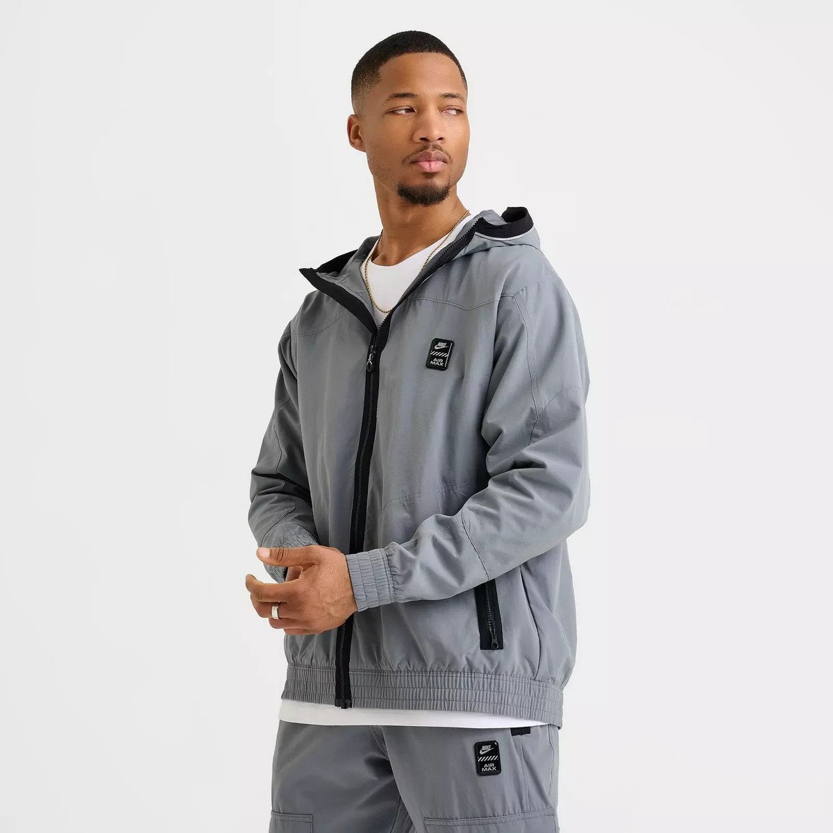 90s Haze ナイロン　プルオーバー　ストリート 90's Nike Half Zip Nylon×Mesh Pullover Jacket L / ナイキ