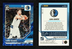 2024-25 Panini Donruss Optic Fast Break Blue Prizm /49 Luka Doncic #214