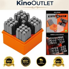 Versatile 37-Piece Letter  Number Stamps for Clean Impressions on Any Material