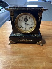 Antique Seth Thomas Adamantine Automatic Eight Day Long Alarm Clock 1800's
