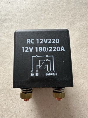 Hochleistungsrelais Wechsler 220A, Heavy Duty Relay, Trennrelais, RC 12V220