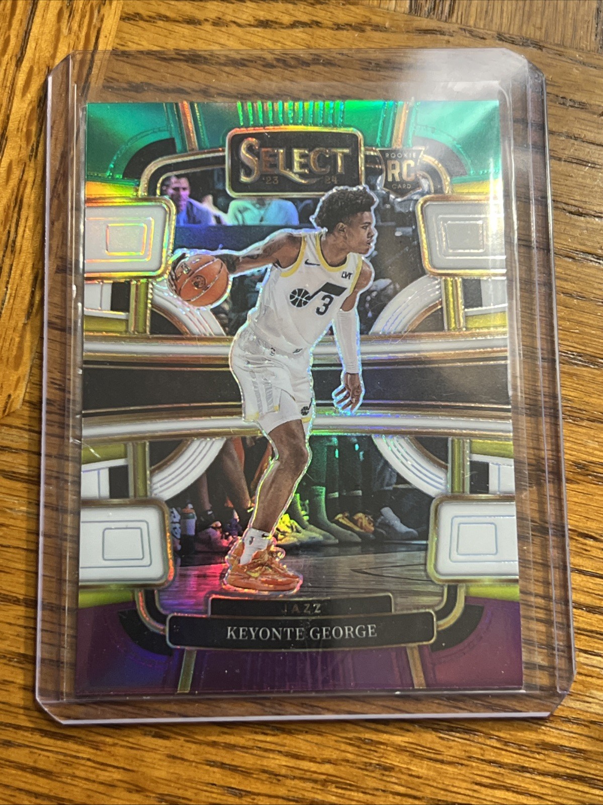 2023-24 Select Keyonte George #75 Green/Purple/White RC. Utah Jazz