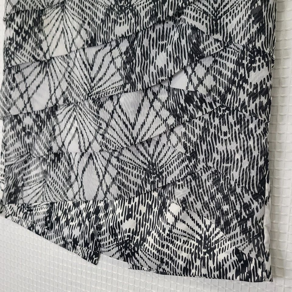 Usado en Excelente Condición Worthington Mujer Talla 10 Niveles/Capas Hasta la Rodilla Falda Cremallera/Broche Forrado Foto 3 de 4