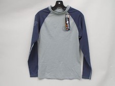JET PILOT JP16525-L-GRY MR.CORPO MENS LONG SLEEVE RASH GUARD SHIRT GRAY LARGE