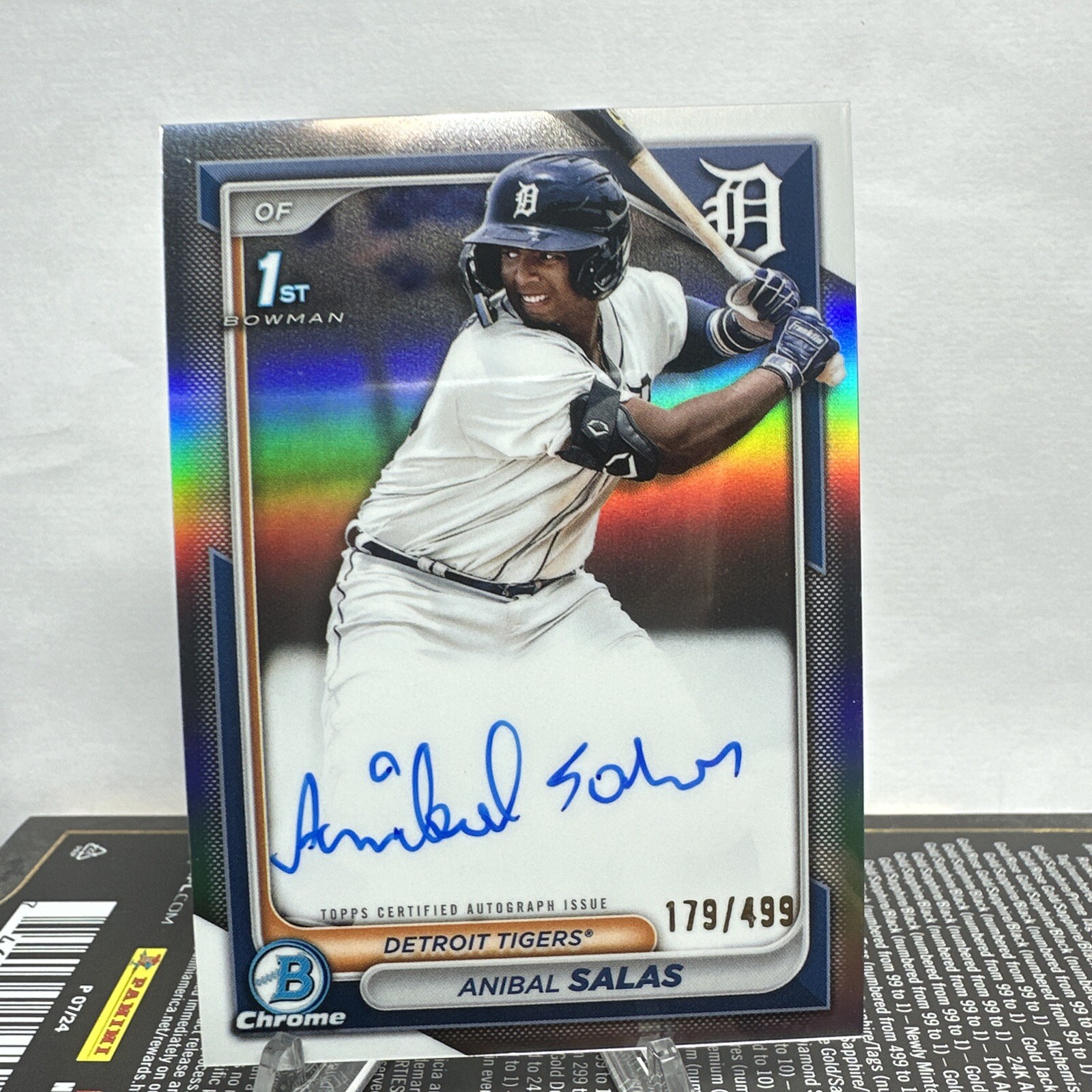 2024 Bowman Chrome - Prospect Autographs Refractor #CPA-ASA Anibal Salas /499