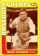 Mickey Cochrane 1991 Swell Baseball Greats #142   Philadelphia Athletics