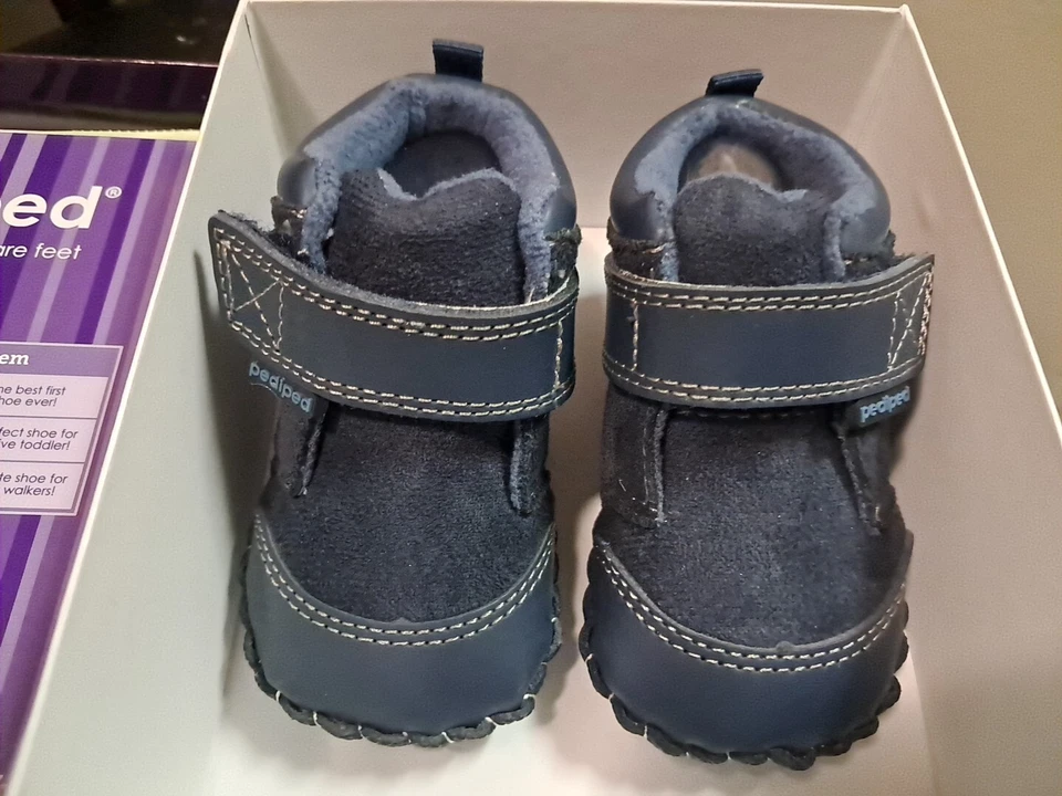 Pediped Nuevo en Caja Zapatos Infantiles Trevor Azul Talla 0-6 Meses Foto 2 de 4