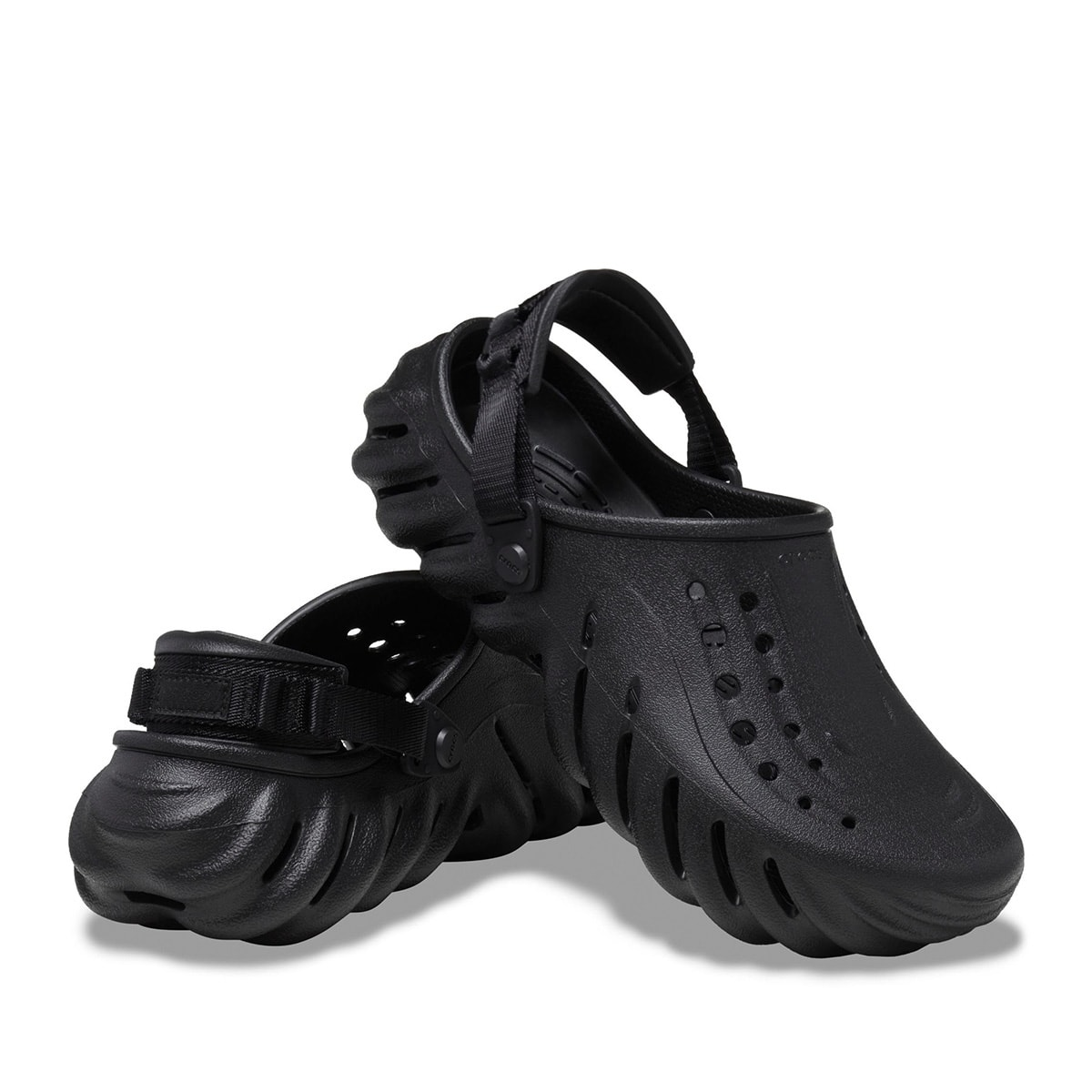 Crocs Echo Clog Slippers Sandals Black 207937-001 Unisex Size | eBay