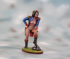    Napoleonik girl Pin Up resin 3D Soldiers PAINTED. 54mm 1/32 Action Figurine   
