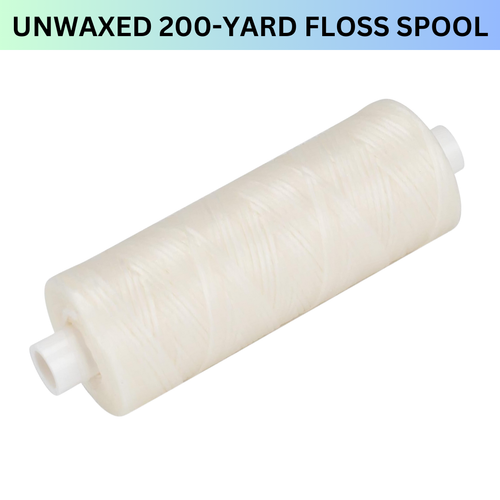Carrete de hilo dental sin encerar 5/PK de recarga de 200 yardas cada uno con dispensador translúcido - Imagen 2 de 6