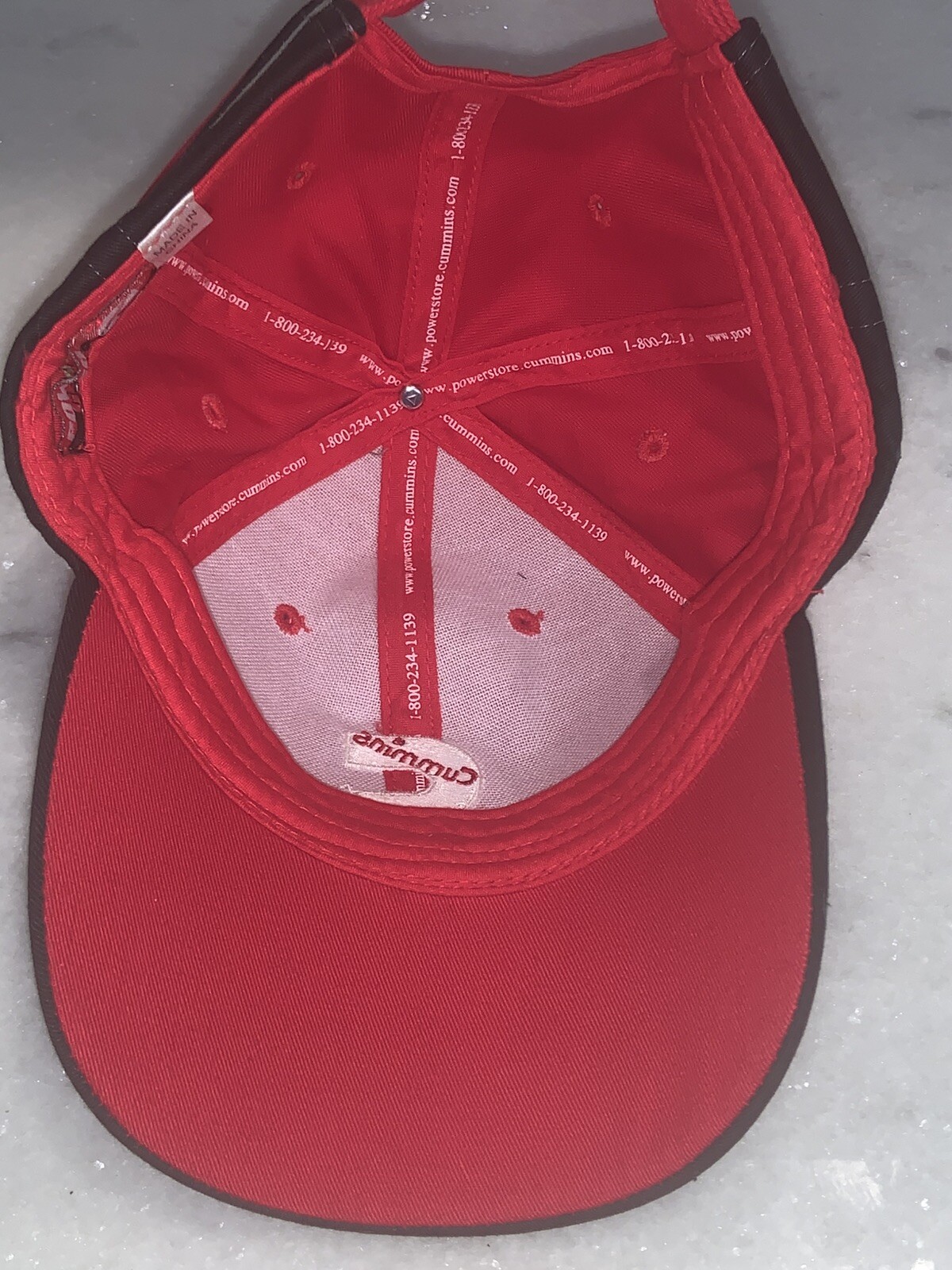 CUMMINS HAT CAP ADJUSTABLE STRAPBACK RED CUMMINS … - image 9
