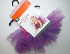 NWT NEW Halloween Costume Pink Flower Tutu 0-6 month Purple Infant