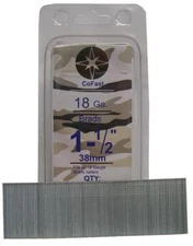 CoFast 18 Ga 1-1/2 inch Straight Finish Brad Air Nails fit Most 18 Ga Nailers 1M