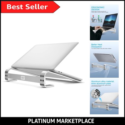 Robuste Aluminium Laptop Riser mit Kühldesign - passend für alle 10-18 Zoll Marken
