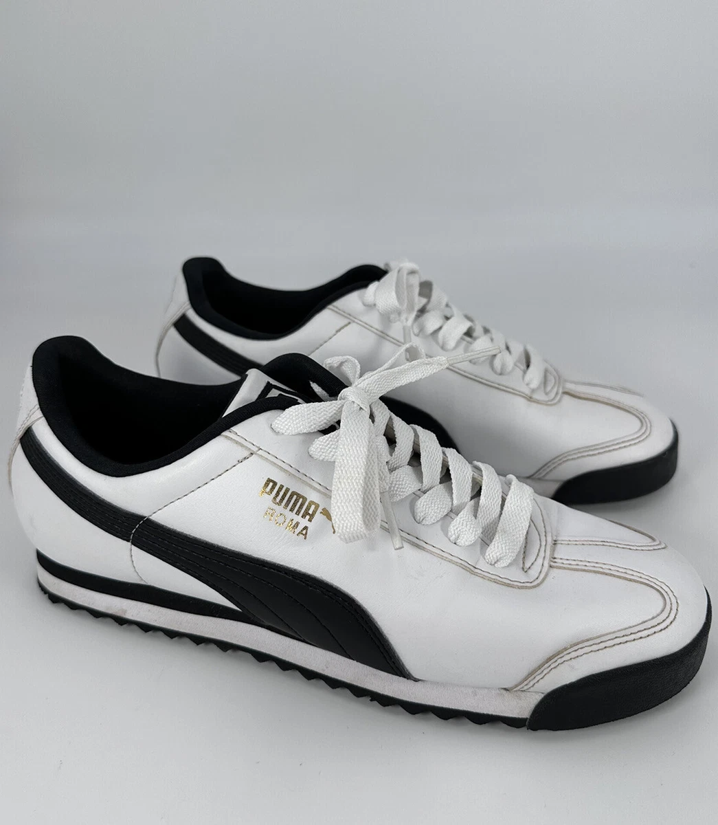 Puma roma best sale trainers white