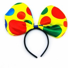 Dress Up America Polka Dot Clown Bow Headband
