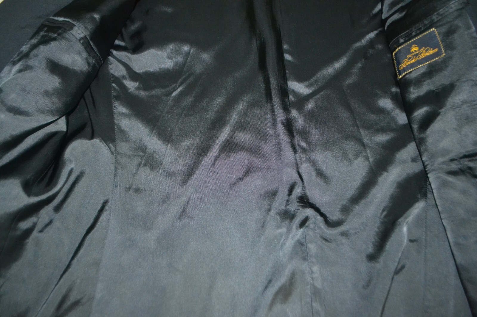 Brooks Brothers Men Navy Blue Wool 2 Front Metal Buttons Sports Coat Size 42L thumbnail 8