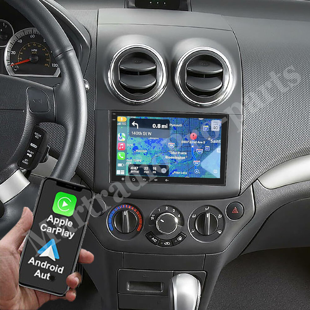2G 64G Draadloze CarPlay Android 13 Autoradio 2 Din voor Chevrolet Aveo