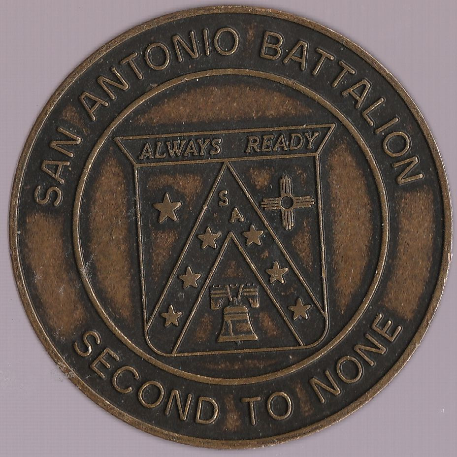 San Antonio Battalion Second To None Team of Winners Challenge Coin 1.5 Inch DIA
