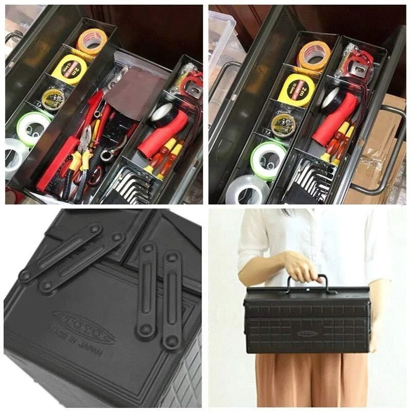 TOYO steel TOYO Steel 2-Stage Tool Box ST-350 Silver Tool Box Storage Case - Image 4 of 4