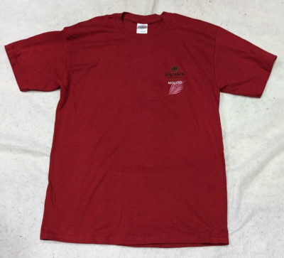Unisex Red Medium Bacardi Mojito Raspberry Classic Cocktails Bar Bartender Shirt