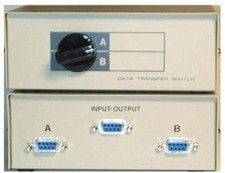 All Female DB9 pin Serial RS232 2way AB manual data cable/cord/wire Switch Box F