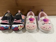Toddler Girl Shoes Set Of 2 Size 0 And 4